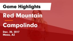 Red Mountain  vs Campolindo  Game Highlights - Dec. 20, 2017