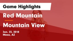 Red Mountain  vs Mountain View Game Highlights - Jan. 23, 2018