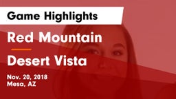 Red Mountain  vs Desert Vista Game Highlights - Nov. 20, 2018