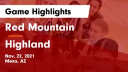 Red Mountain  vs Highland Game Highlights - Nov. 22, 2021