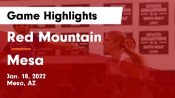 Red Mountain  vs Mesa Game Highlights - Jan. 18, 2022