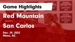 Red Mountain  vs San Carlos  Game Highlights - Dec. 29, 2022