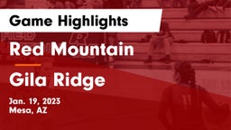 Red Mountain  vs Gila Ridge Game Highlights - Jan. 19, 2023
