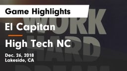 El Capitan  vs High Tech NC Game Highlights - Dec. 26, 2018