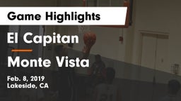 El Capitan  vs Monte Vista  Game Highlights - Feb. 8, 2019