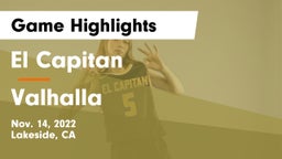 El Capitan  vs Valhalla Game Highlights - Nov. 14, 2022