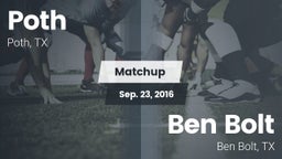 Matchup: Poth vs. Ben Bolt  2016