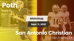 Matchup: Poth vs. San Antonio Christian  2020