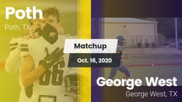 Matchup: Poth vs. George West  2020