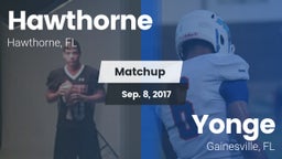 Matchup: Hawthorne High Schoo vs. Yonge  2017