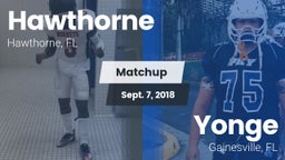 Matchup: Hawthorne High Schoo vs. Yonge  2018