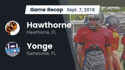 Recap: Hawthorne  vs. Yonge  2018