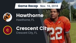 Recap: Hawthorne  vs. Crescent City  2018