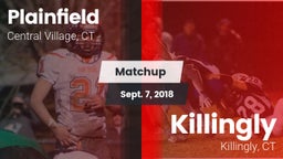 Matchup: Plainfield vs. Killingly  2018