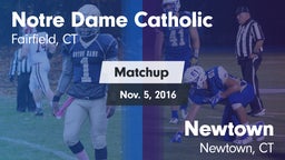 Matchup: Notre Dame Catholic vs. Newtown  2016