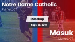 Matchup: Notre Dame Catholic vs. Masuk  2018