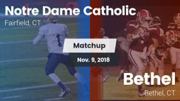 Matchup: Notre Dame Catholic vs. Bethel  2018