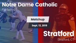 Matchup: Notre Dame Catholic vs. Stratford  2019