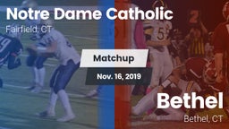 Matchup: Notre Dame Catholic vs. Bethel  2019