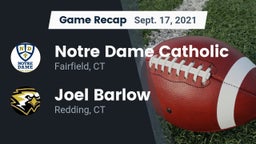 Recap: Notre Dame Catholic  vs. Joel Barlow  2021