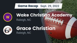 Recap: Wake Christian Academy  vs. Grace Christian  2022