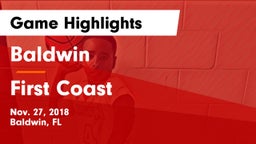 Baldwin  vs First Coast  Game Highlights - Nov. 27, 2018