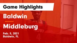 Baldwin  vs Middleburg  Game Highlights - Feb. 5, 2021
