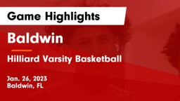 Baldwin  vs Hilliard Varsity Basketball Game Highlights - Jan. 26, 2023