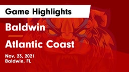 Baldwin  vs Atlantic Coast   Game Highlights - Nov. 23, 2021