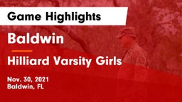Baldwin  vs Hilliard Varsity Girls  Game Highlights - Nov. 30, 2021