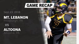 Recap: Mt. Lebanon  vs. Altoona  2016