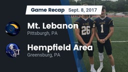 Recap: Mt. Lebanon  vs. Hempfield Area  2017
