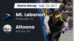 Recap: Mt. Lebanon  vs. Altoona  2017