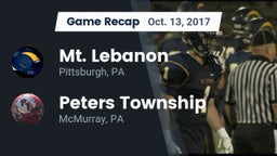 Recap: Mt. Lebanon  vs. Peters Township  2017