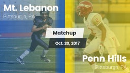 Matchup: Mt. Lebanon vs. Penn Hills  2017