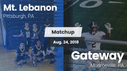 Matchup: Mt. Lebanon vs. Gateway  2018