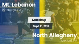 Matchup: Mt. Lebanon vs. North Allegheny  2018