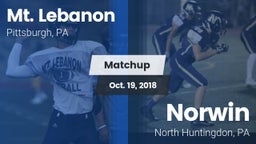 Matchup: Mt. Lebanon vs. Norwin  2018