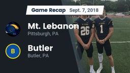 Recap: Mt. Lebanon  vs. Butler  2018