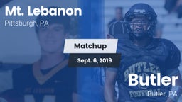 Matchup: Mt. Lebanon vs. Butler  2019