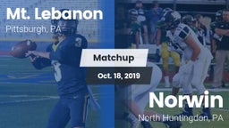 Matchup: Mt. Lebanon vs. Norwin  2019