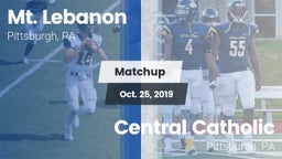 Matchup: Mt. Lebanon vs. Central Catholic  2019