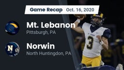 Recap: Mt. Lebanon  vs. Norwin  2020
