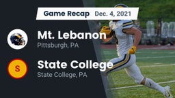Recap: Mt. Lebanon  vs. State College  2021
