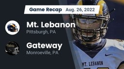 Recap: Mt. Lebanon  vs. Gateway  2022