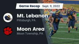 Recap: Mt. Lebanon  vs. Moon Area  2022