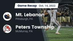 Recap: Mt. Lebanon  vs. Peters Township  2022