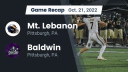Recap: Mt. Lebanon  vs. Baldwin  2022