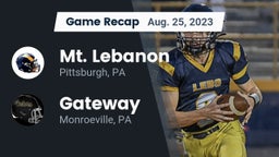 Recap: Mt. Lebanon  vs. Gateway  2023
