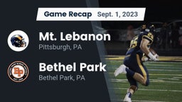 Recap: Mt. Lebanon  vs. Bethel Park  2023